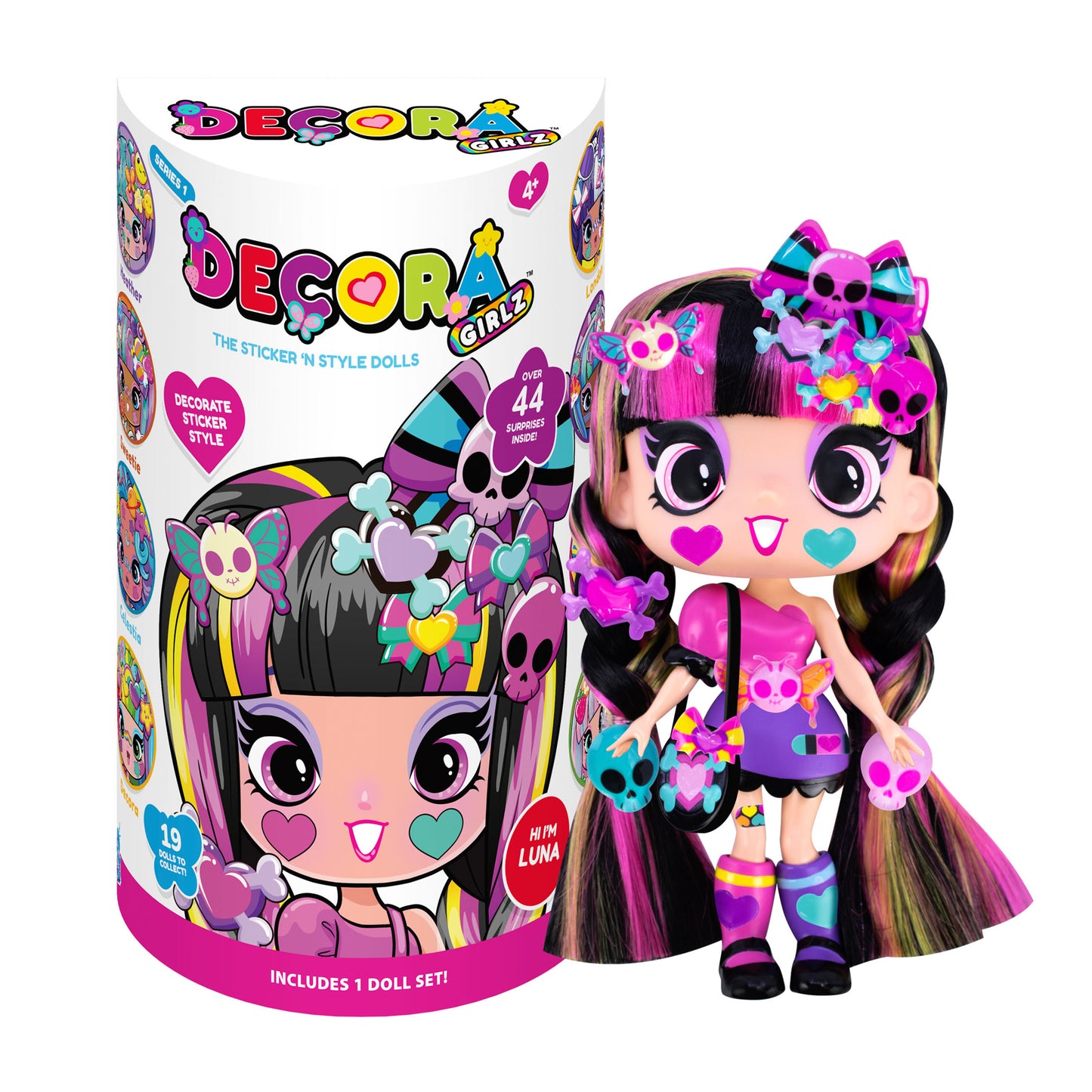 Decora Girlz Sticker 'n' Style 5" Fashion Dolls - Luna