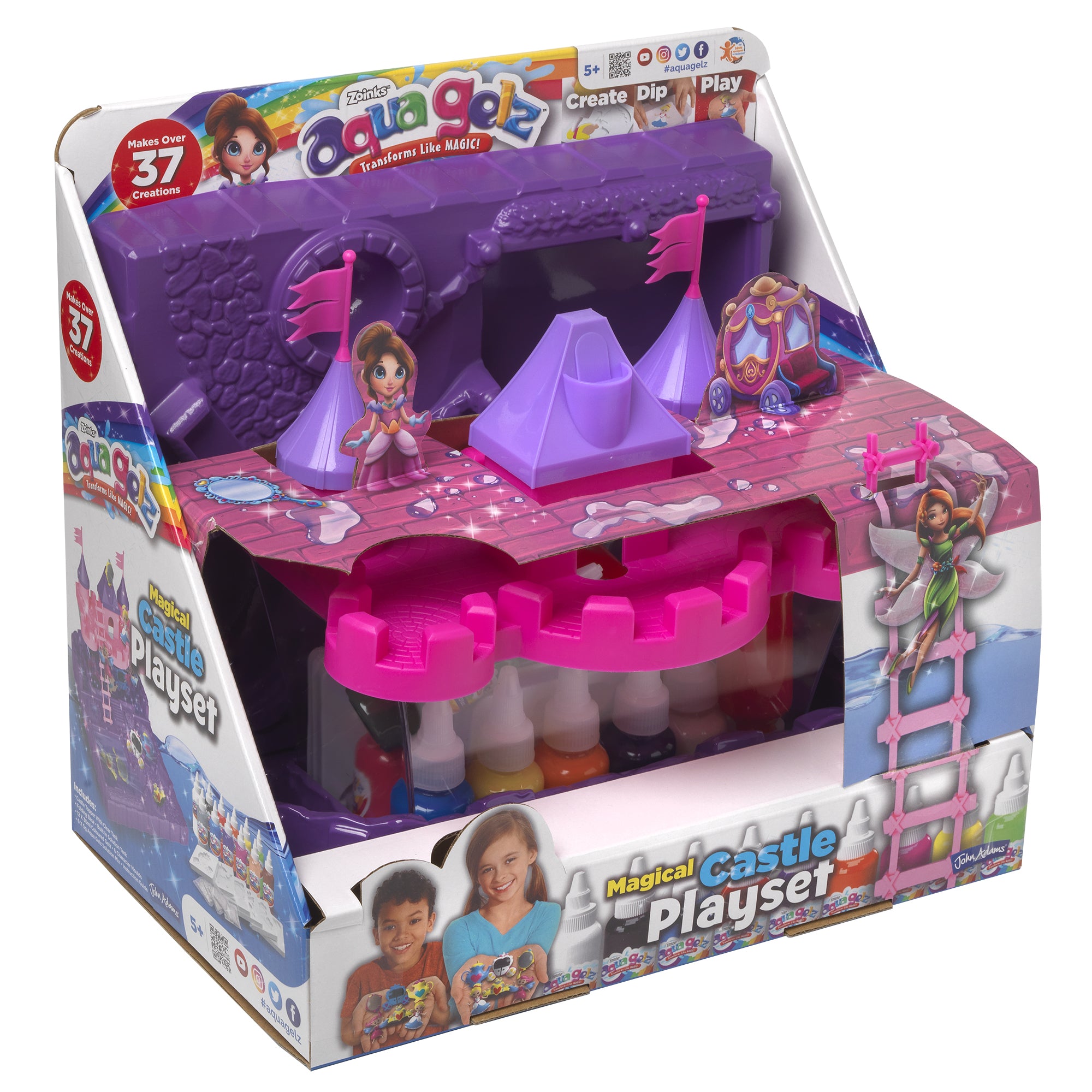 Aqua Gelz Magical Castle Playset - Purple/Pink