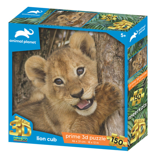 Prime 3D Animal Planet Lion Club 150 Piece Puzzle