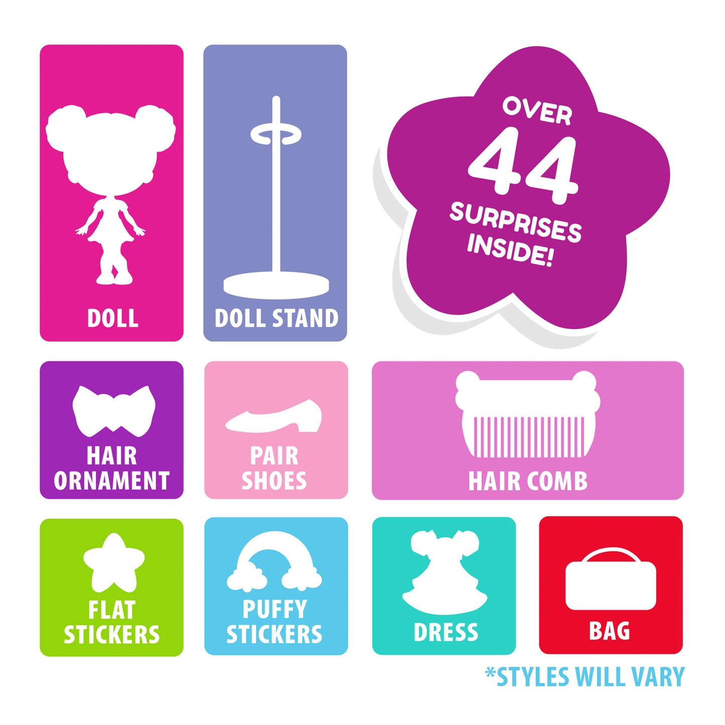 Decora Girlz Sticker 'n' Style 5" Fashion Doll  - choose your doll (Single)