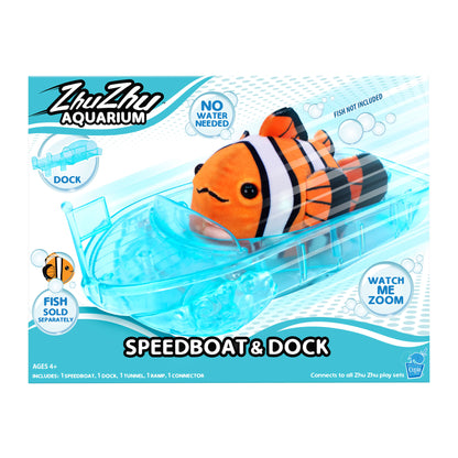 Zhu Zhu Pets - Zhu Zhu Aquarium Speedboat and Dock Playset (Fish NOT included)