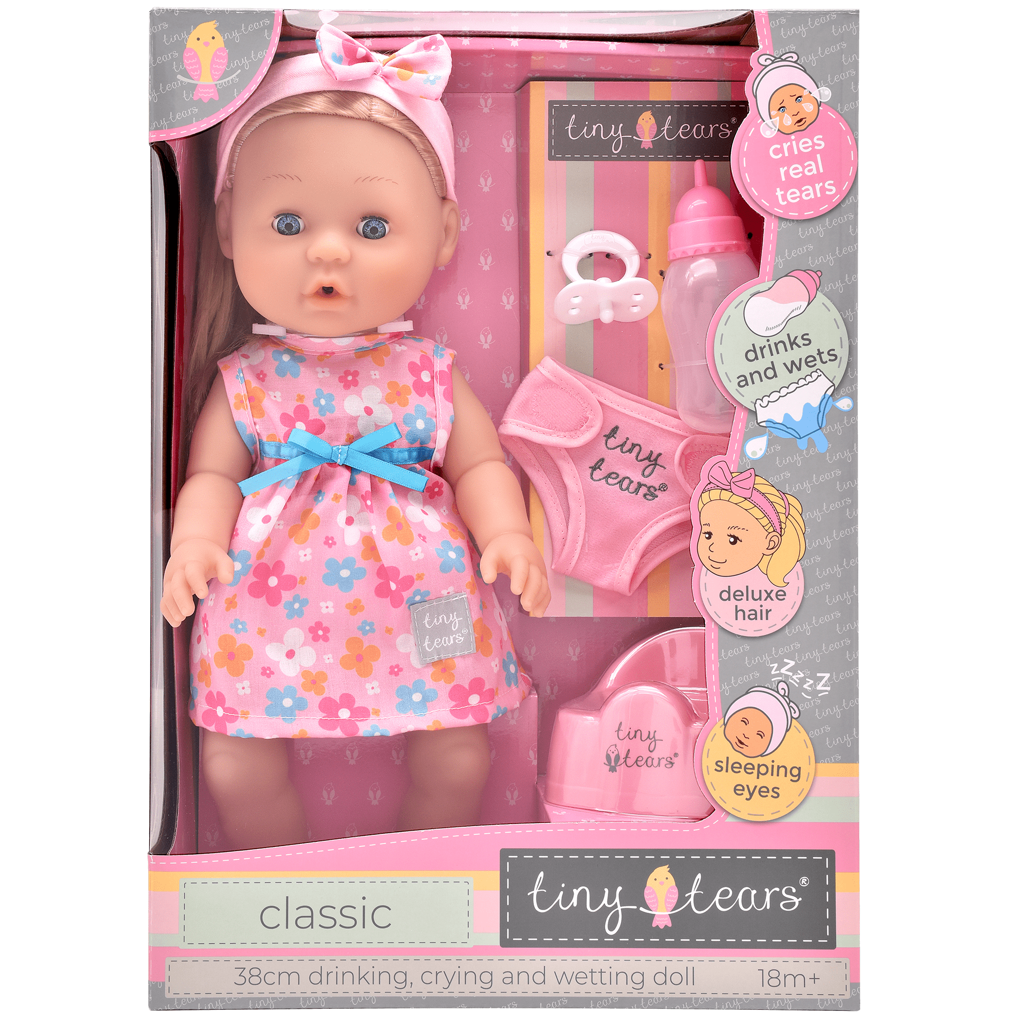 Toy baby that store cries and wets