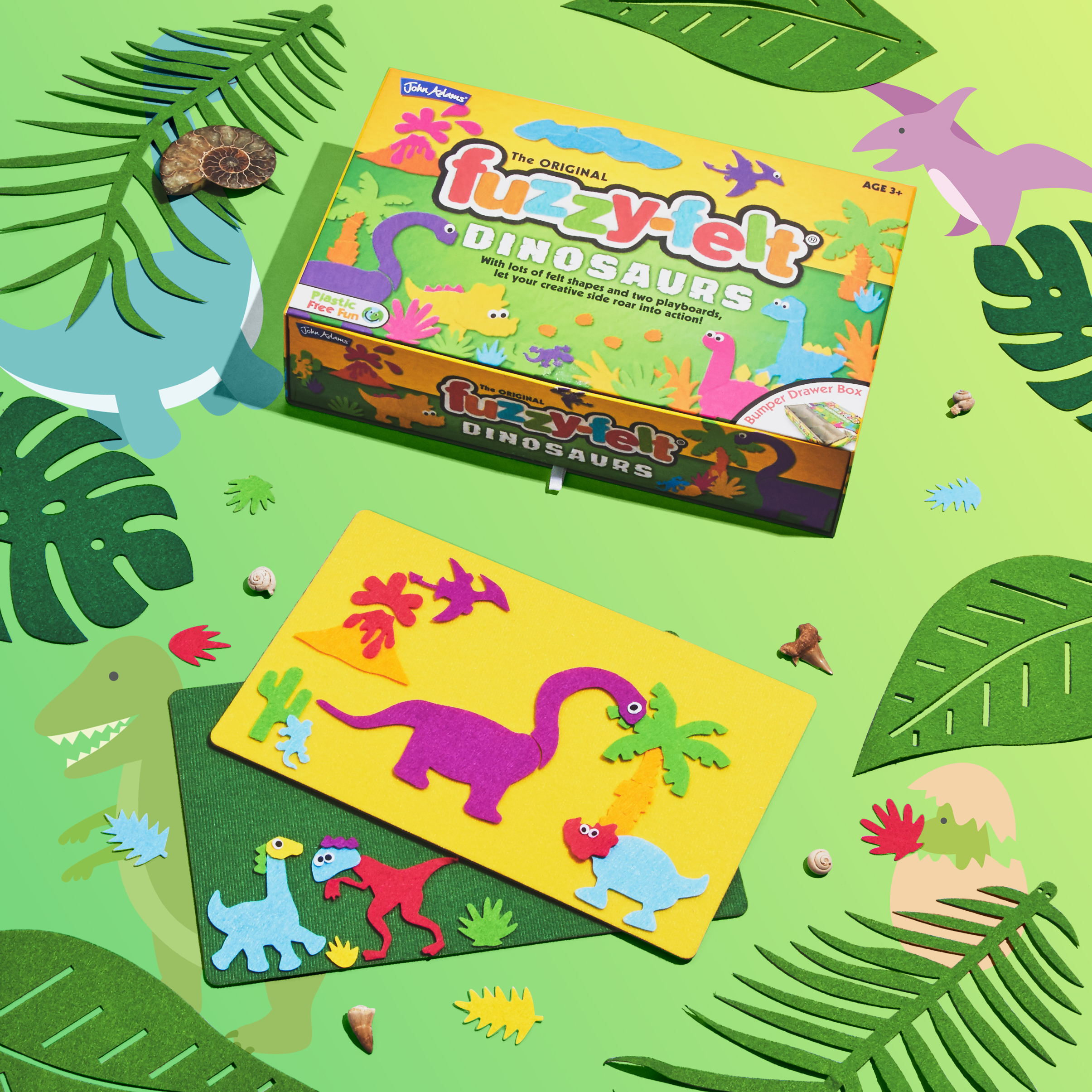 Fuzzy deals felt dinosaurs